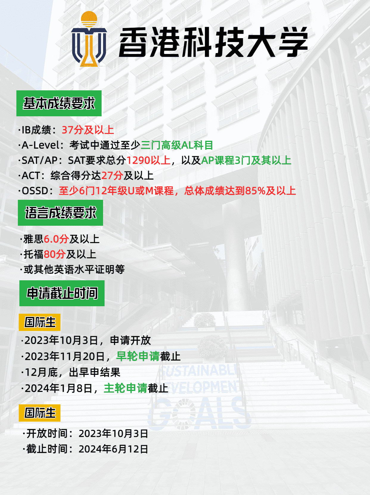 2024年香港科技大學(xué)本科申請(qǐng)要求、申請(qǐng)時(shí)間，別錯(cuò)過了申請(qǐng)哦